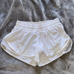 White lululemon shorts